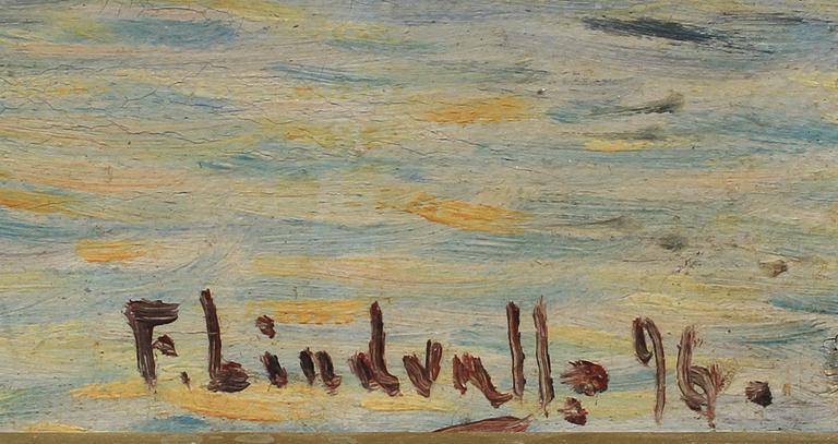 FRITZ LINDVALL, olja på duk, 2 st. Sign o dat 96.