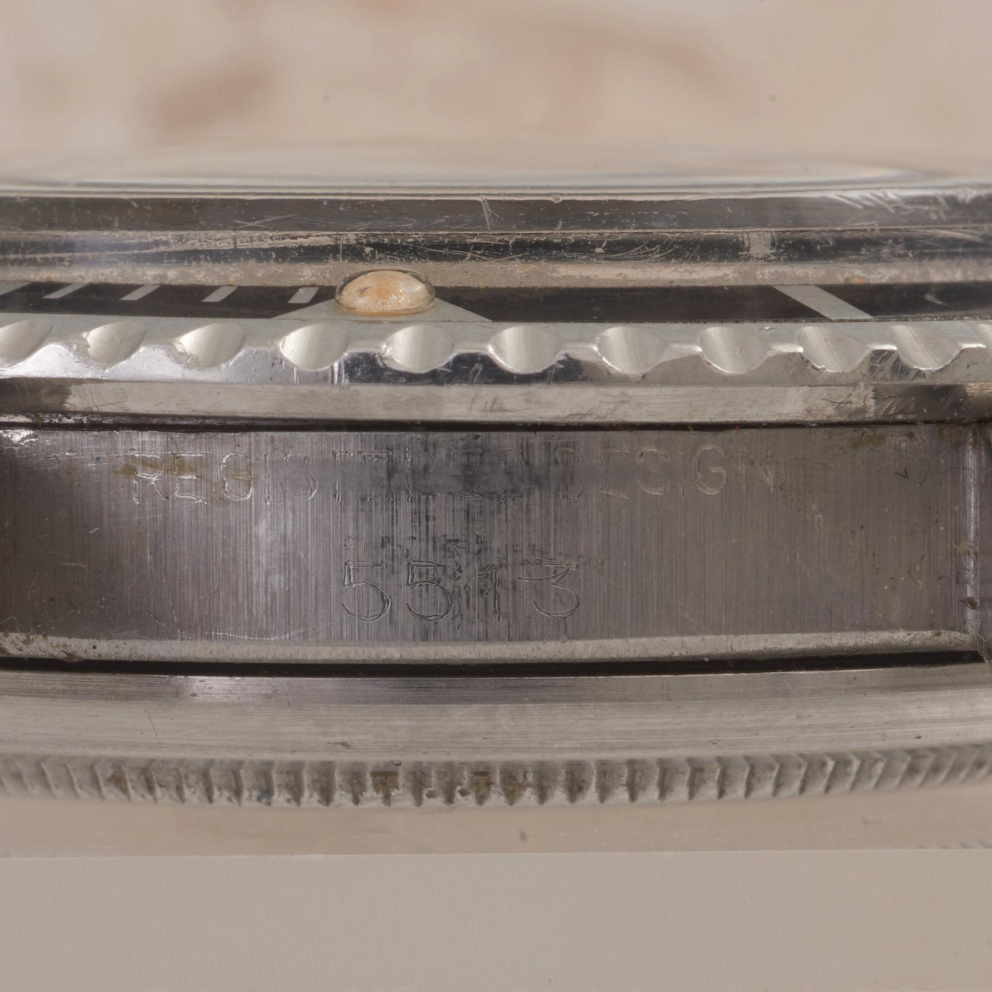 ROLEX, Oyster Perpetual, Submariner (200m=660ft), "Upper-underline, gilt, meter first, pointed crown guards",