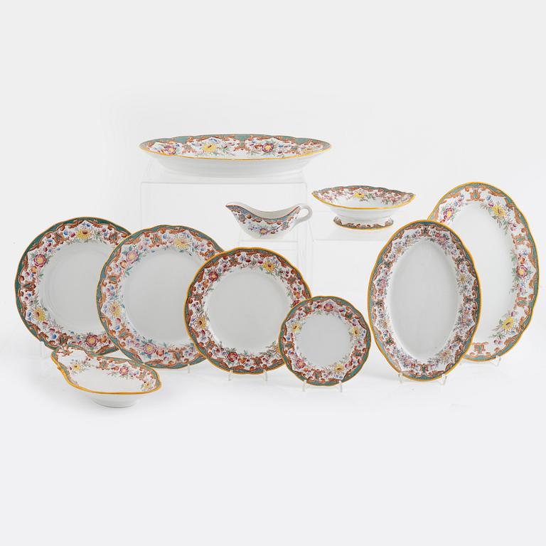 A creamware "Formosa" dinner service, Rörstrand, Sweden, around 1900.