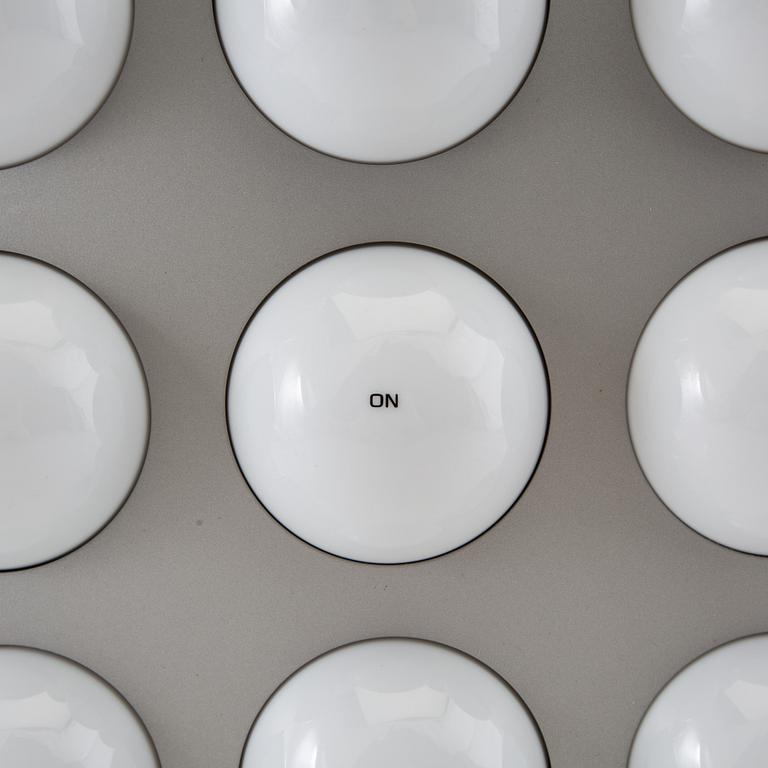 Paul Talman, vägglampa, Fifty Fifty ("ON/OFF"), 1990-tal.