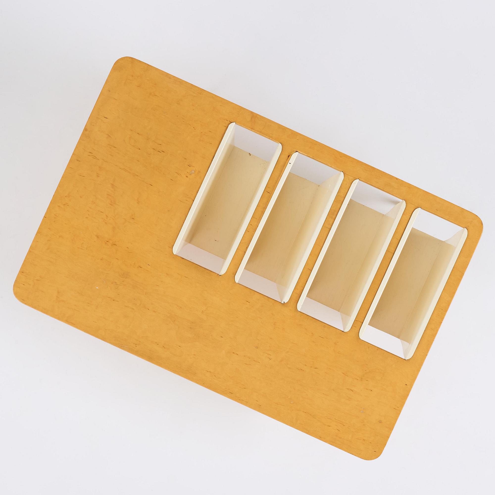 Bruno Mathsson, a magazine table, Firma Karl Mathsson, Värnamo, 1964.