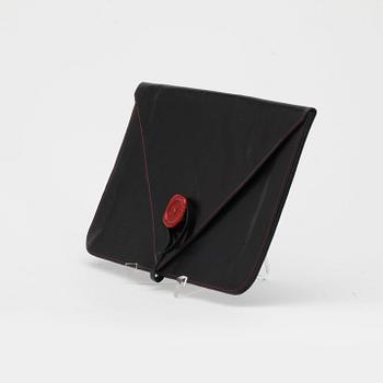 VALENTINO, a black leather evning bag /travel wallet.