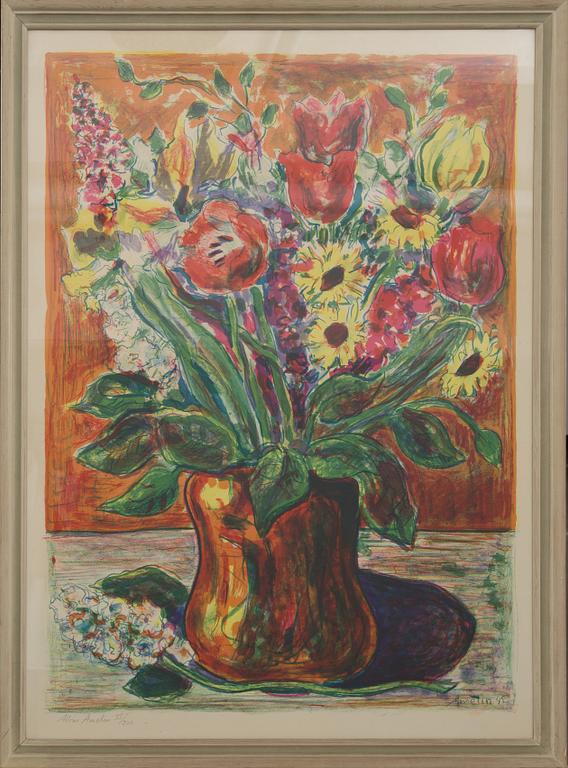 ALBIN AMELIN, färglitografi, signerad och numrerad 33/200.