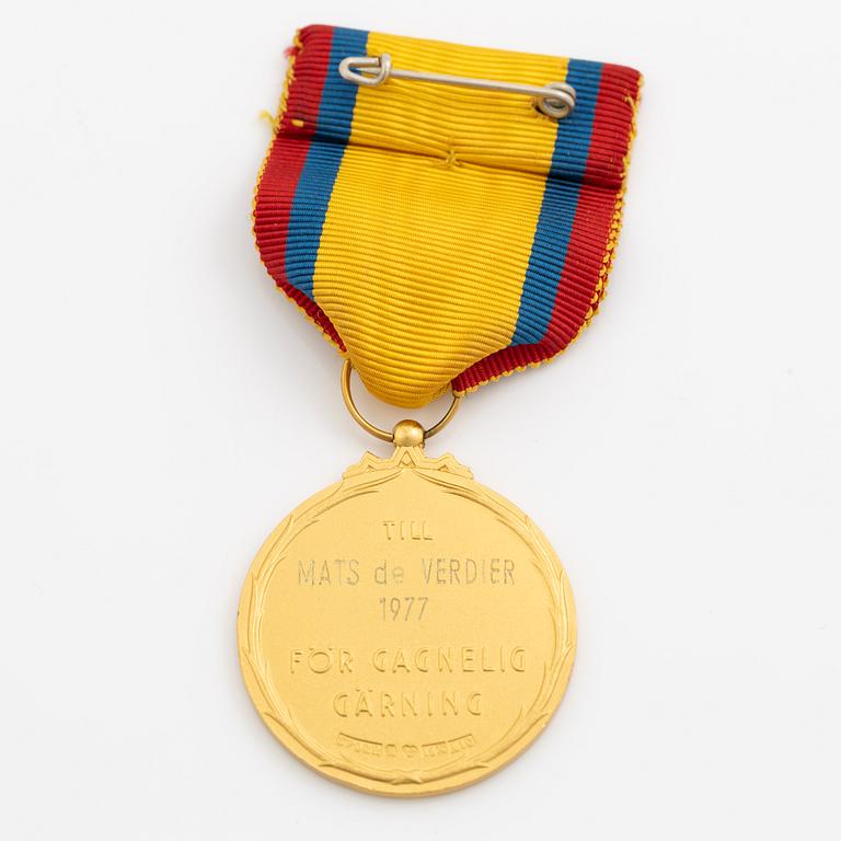S:t Olofsmedaljen, 18k guld.