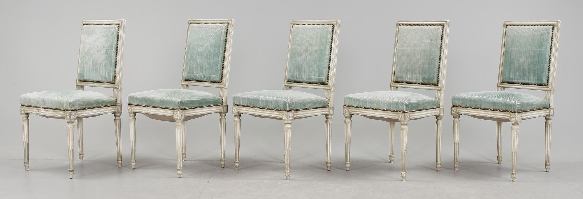 STOLAR, 10 st, gustaviansk stil, 1900-tal.