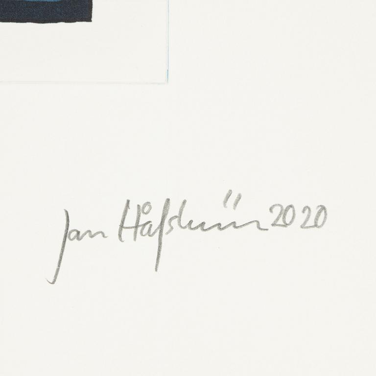 Jan Håfström, etching in colours, 2020, signed 45/50.