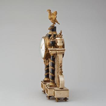 A Louis XVI late 18th century mantel clock.