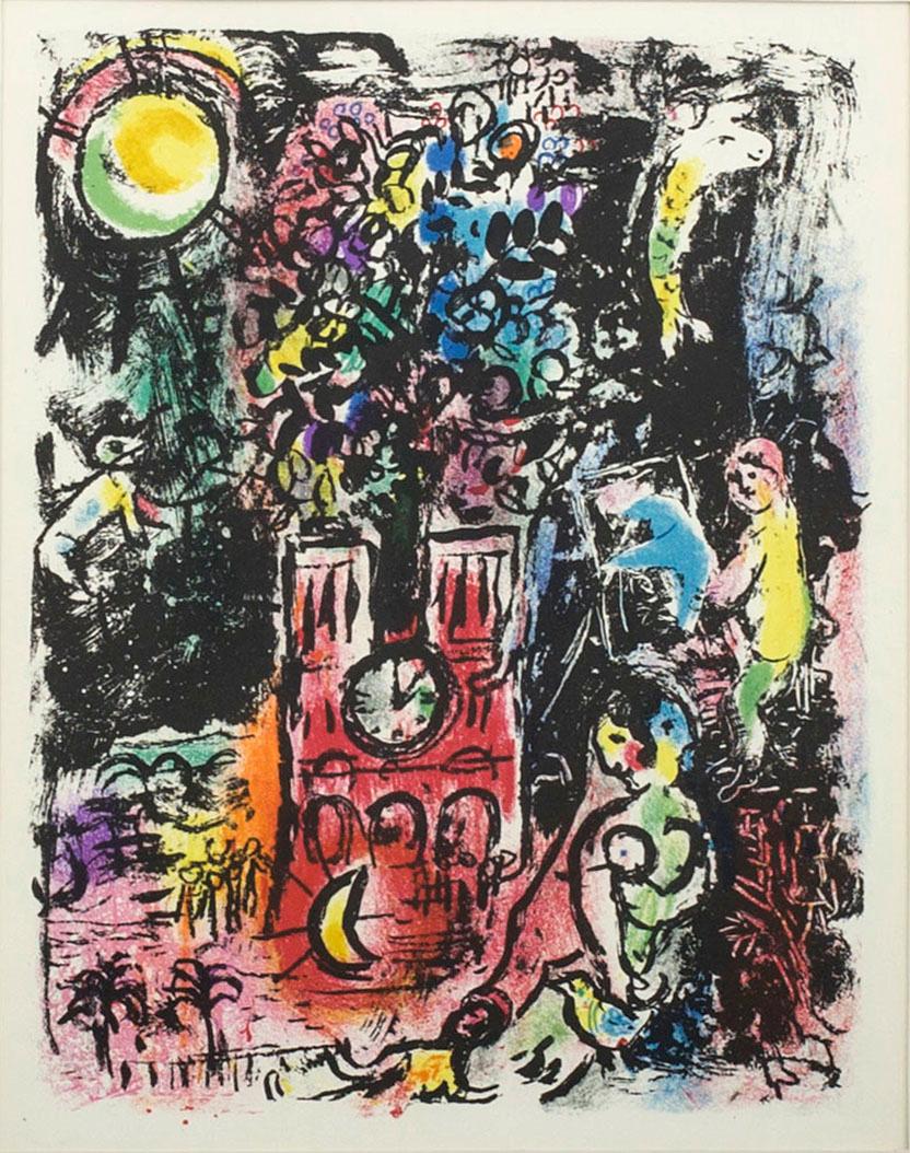 MARC CHAGALL, färglitografi, ur Derrière le Miroir nr 119 1960.
