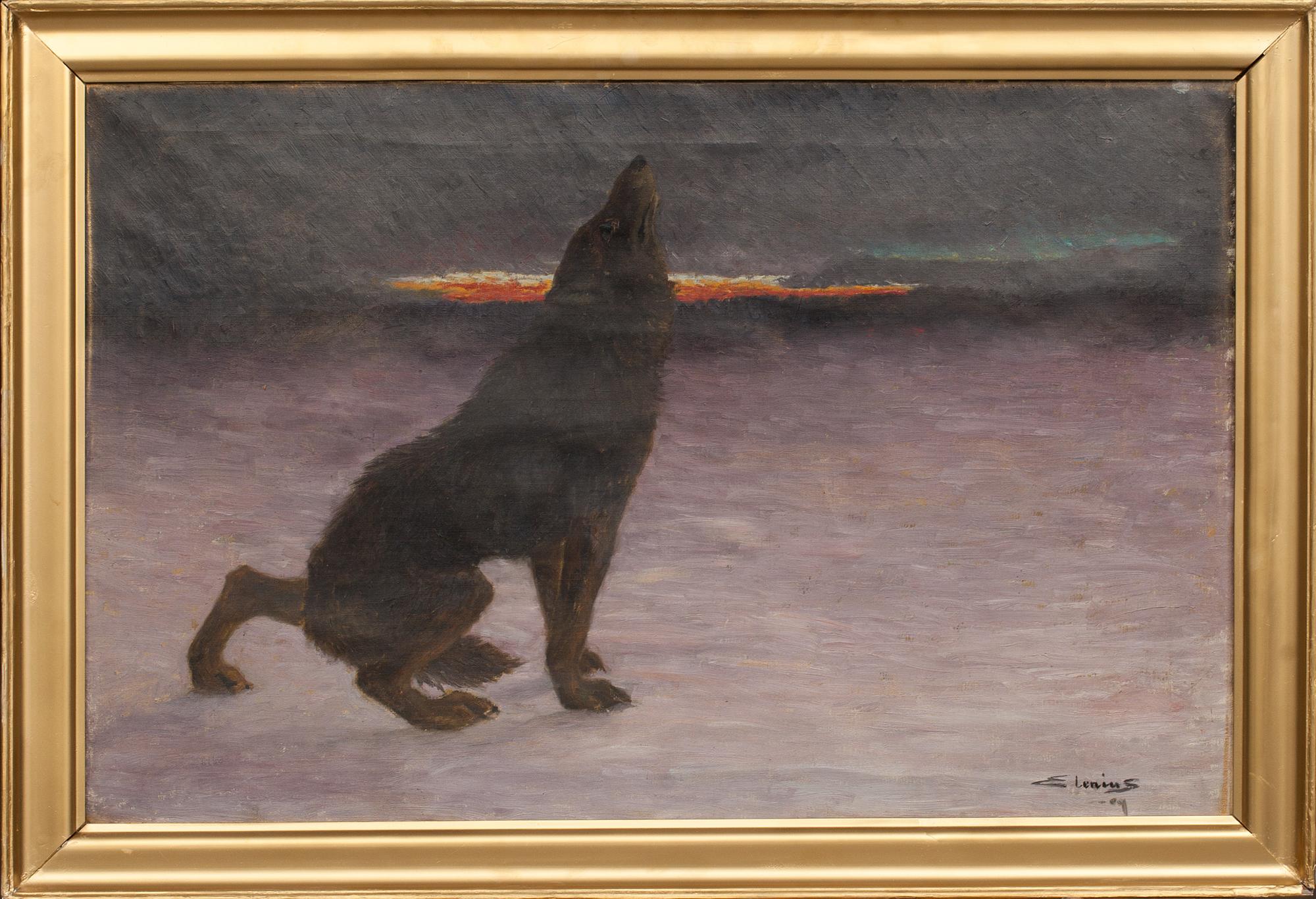 ERIK ELENIUS, oljemålning, signerad.