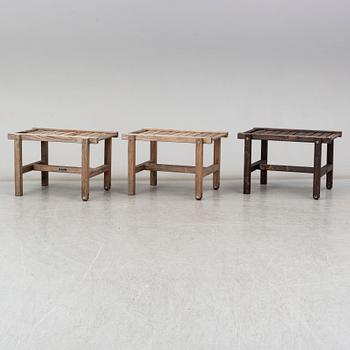 ELSA STACKELBERG, a set of three tables from the second hal of the 20th century.