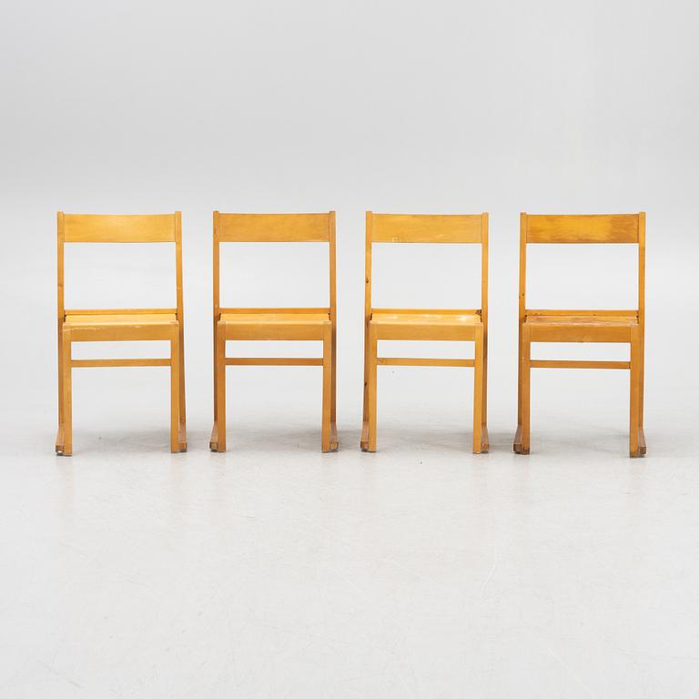 Sven Markelius, stolar, 4 st, "Orkesterstolen", 1900-talets mitt.