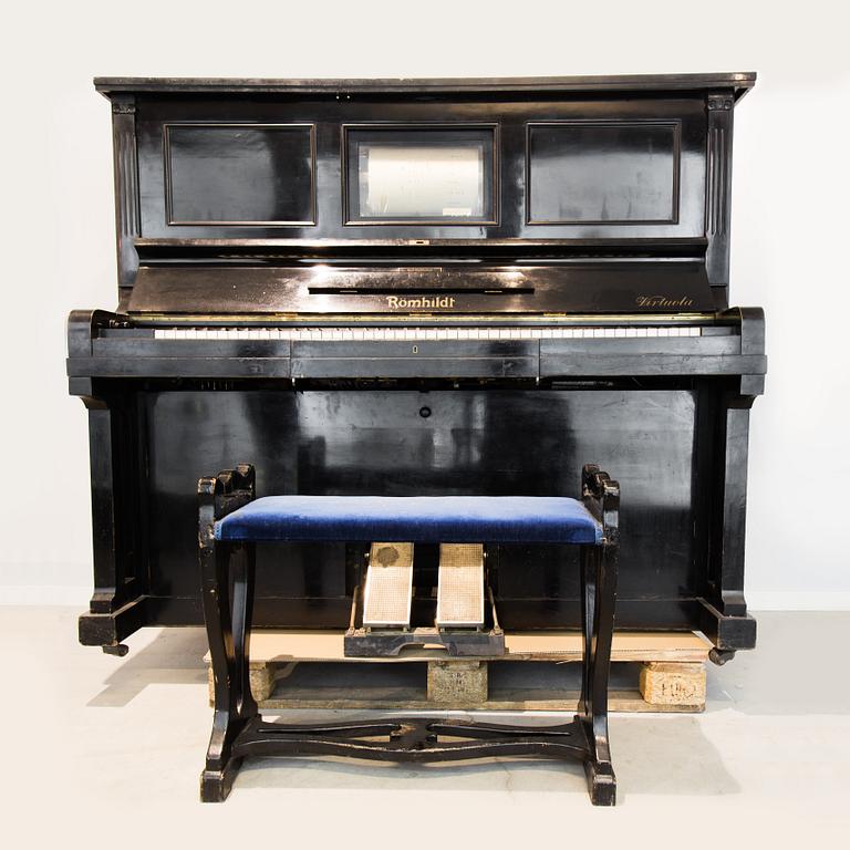 PIANO, Römhildt 'Virtuola', Weimar, Germany, early 20th Century.