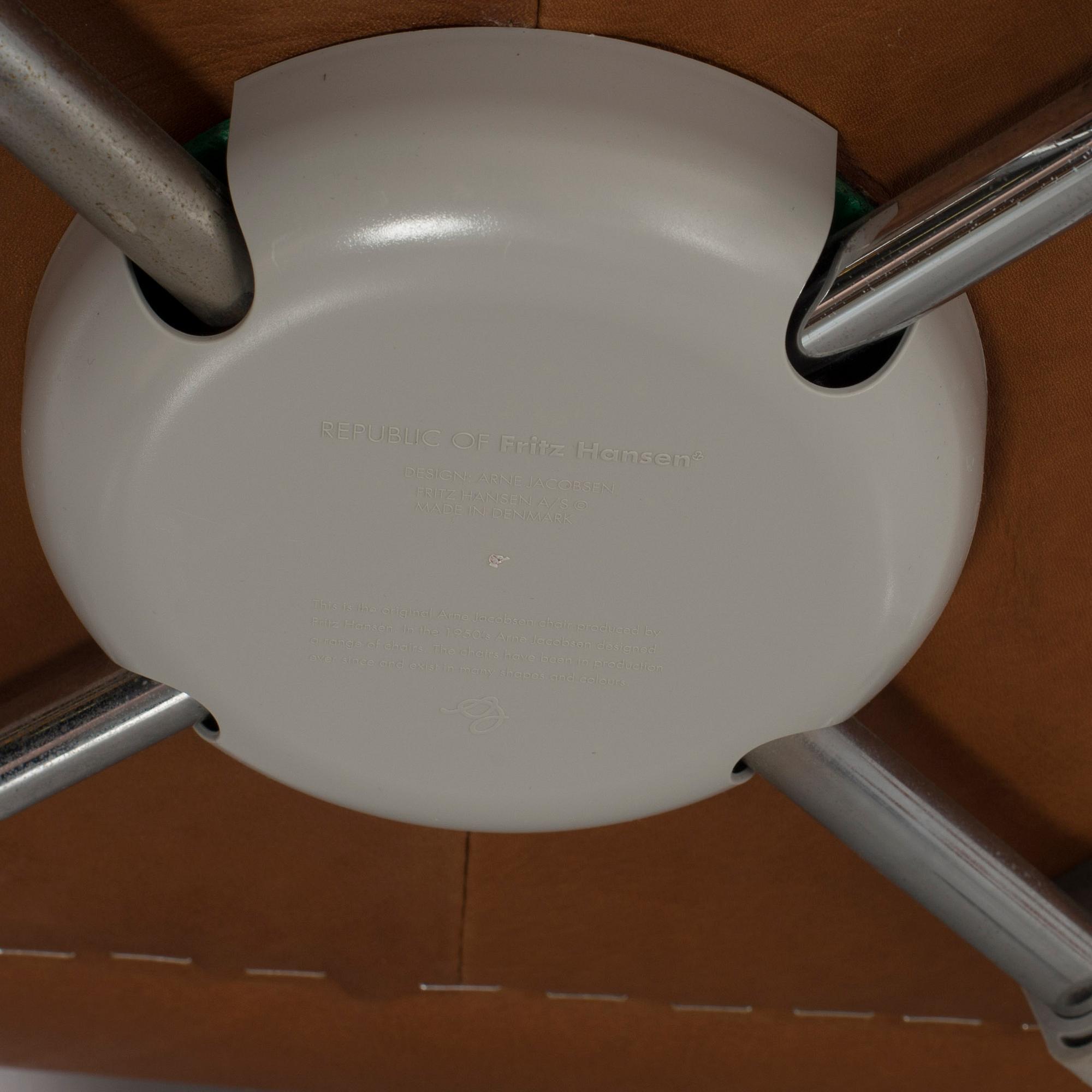 ARNE JACOBSEN, stolar 6 st "Sjuan" för Fritz Hansen Danmark 1900-talets andra hälft.