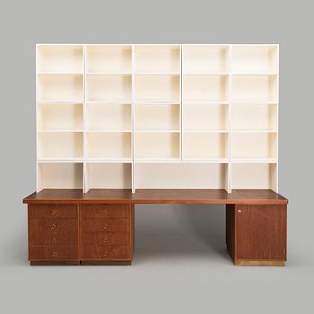 A 1960s book shelf for HMN Huonekalu Mikko Nupponen, Lahti, Finland.