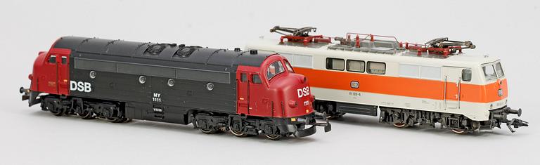 ELLOK, 2 st, Märklin H0 335 samt 34662, 1900-talets andra hälft.