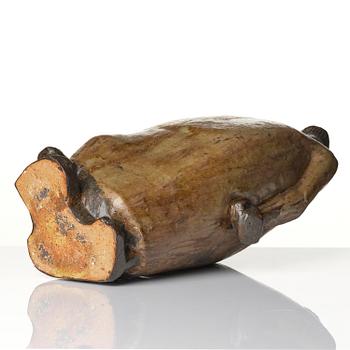 Åke Holm, a stoneware sculpture, "Mose trampar på lagtavlorna" (Moses Shatters the Tablets), Höganäs, 1950s.