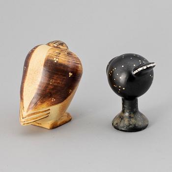 FIGURINER, 2 st, stengods, Lisa Larson, Gustavsberg.