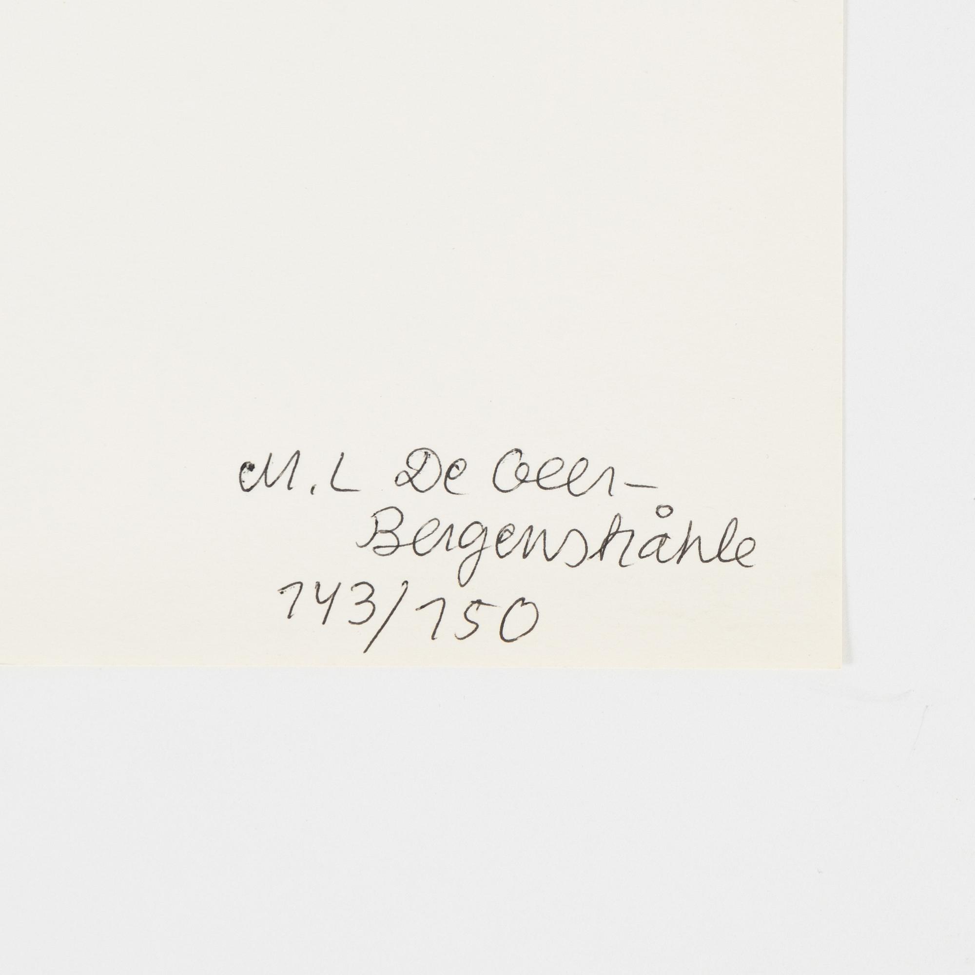 Marie-Louise Ekman, färgserigrafi, 1971, signerad 143/150.