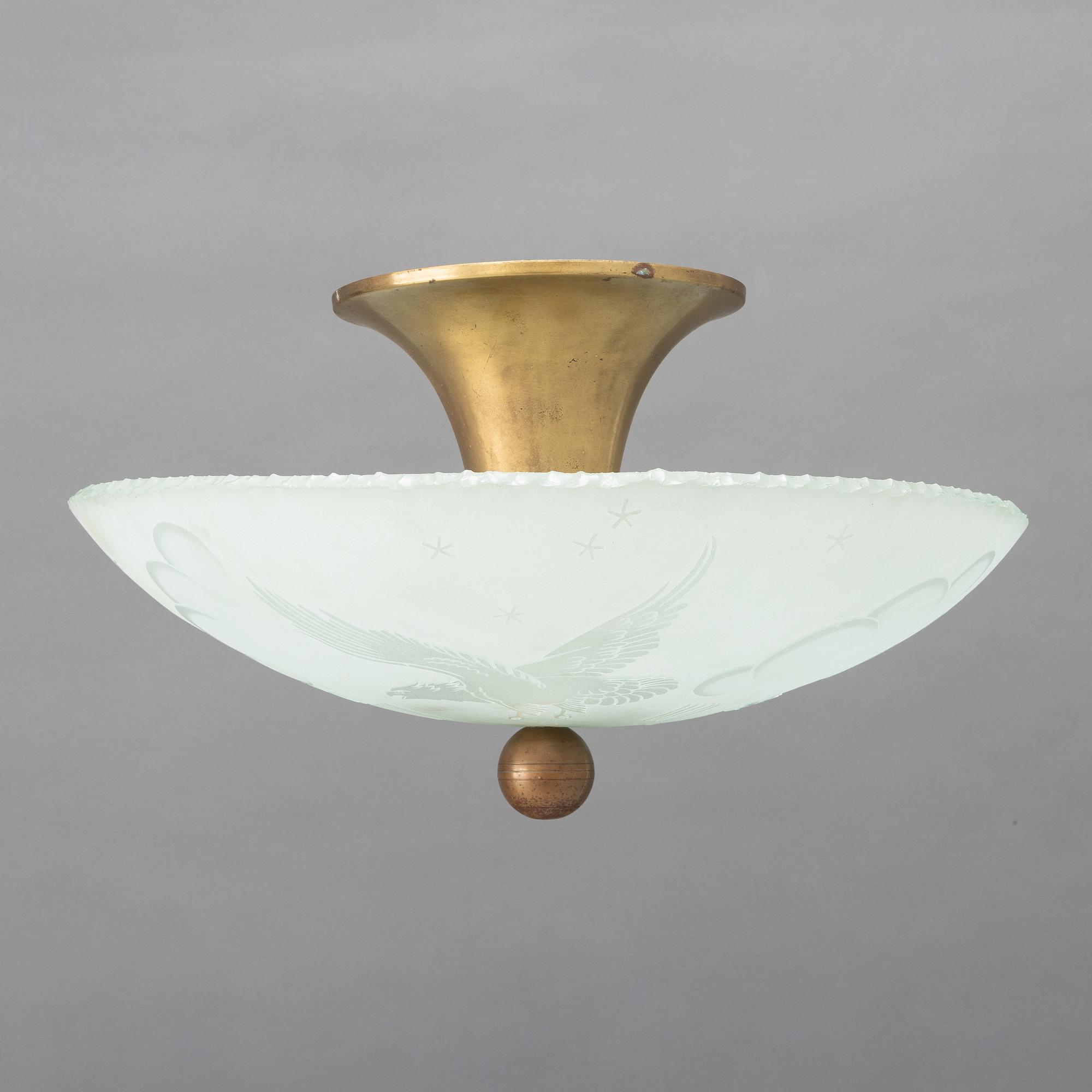 A ceiling lamp, 1930's/40's.