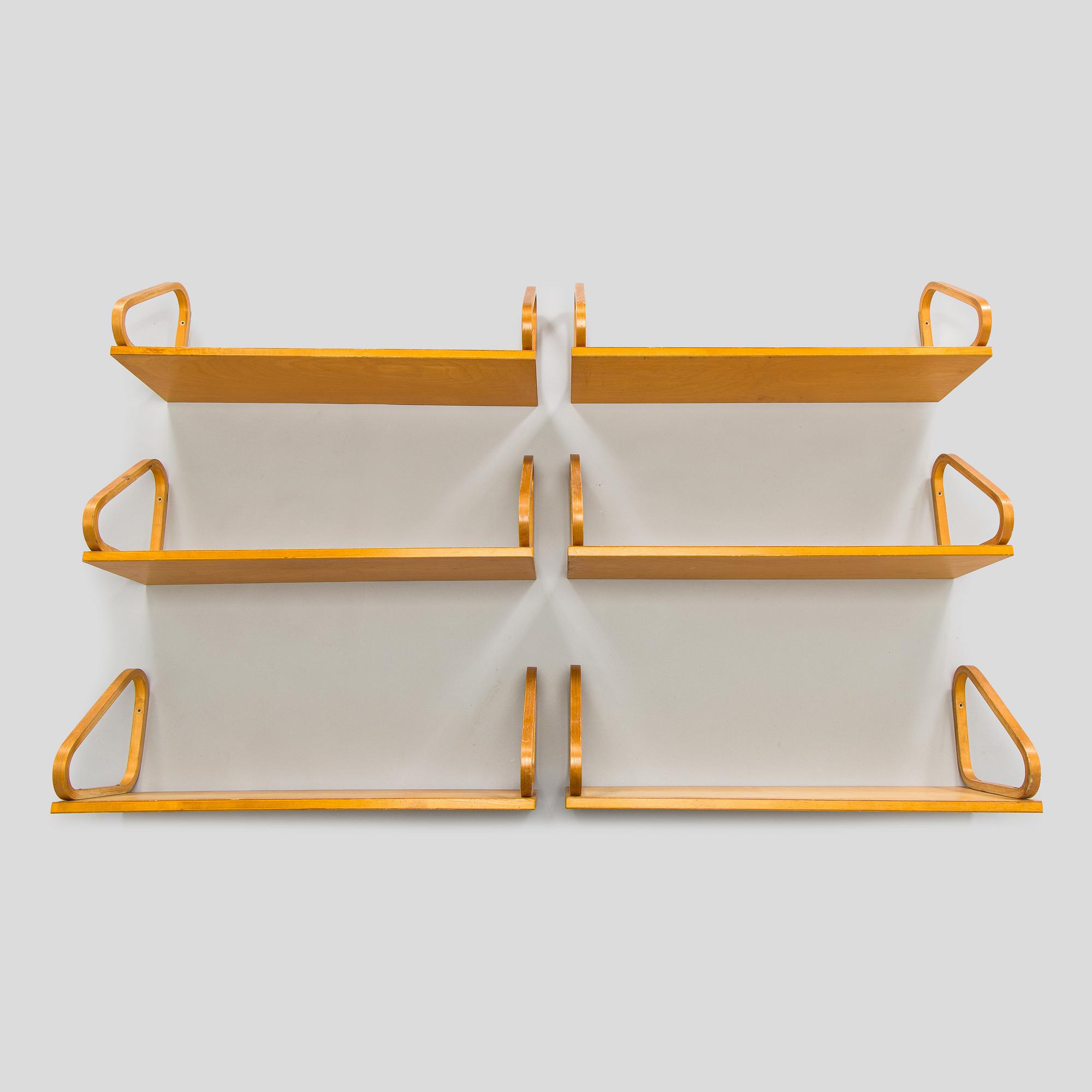 Alvar Aalto, 6 st, modell 112A för O.Y. Huonekalu- ja Rakennustyötehdas A.B. 1900-talets mitt.