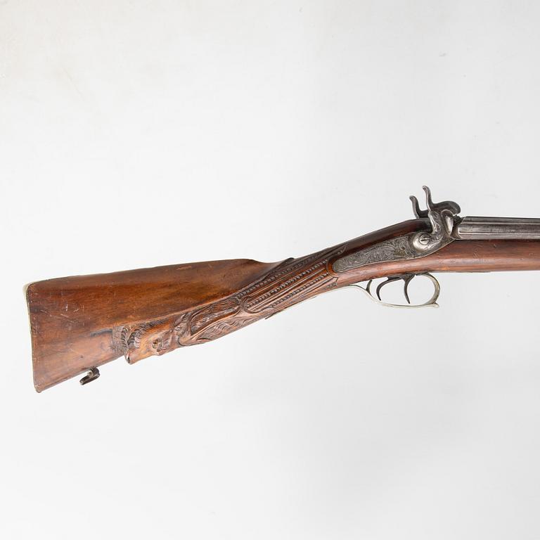 Hagelgevär slaglås, Damas Fin, Belgien, 1800-talets mitt / senare del.