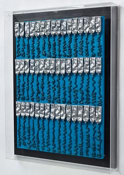 Arman (Armand Pierre Fernandez), Blue and Silver”.