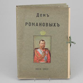 MINNESMAPP MED TRYCK, "Huset Romanov", Ryssland 1917.