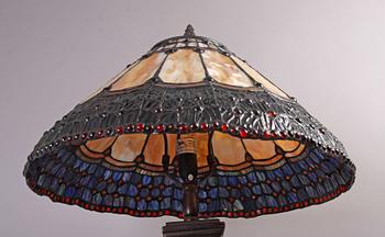 BORDSLAMPA, Tiffanystil, 1900/2000-tal.