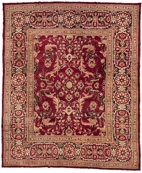 177. MATTO, an antique Agra, India, ca 526,5 x 440-443 cm.