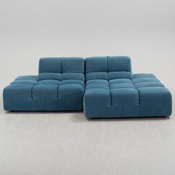 A twp sectioned "Tufty time" sofa by Patricia Urquliola for B&b Italia.