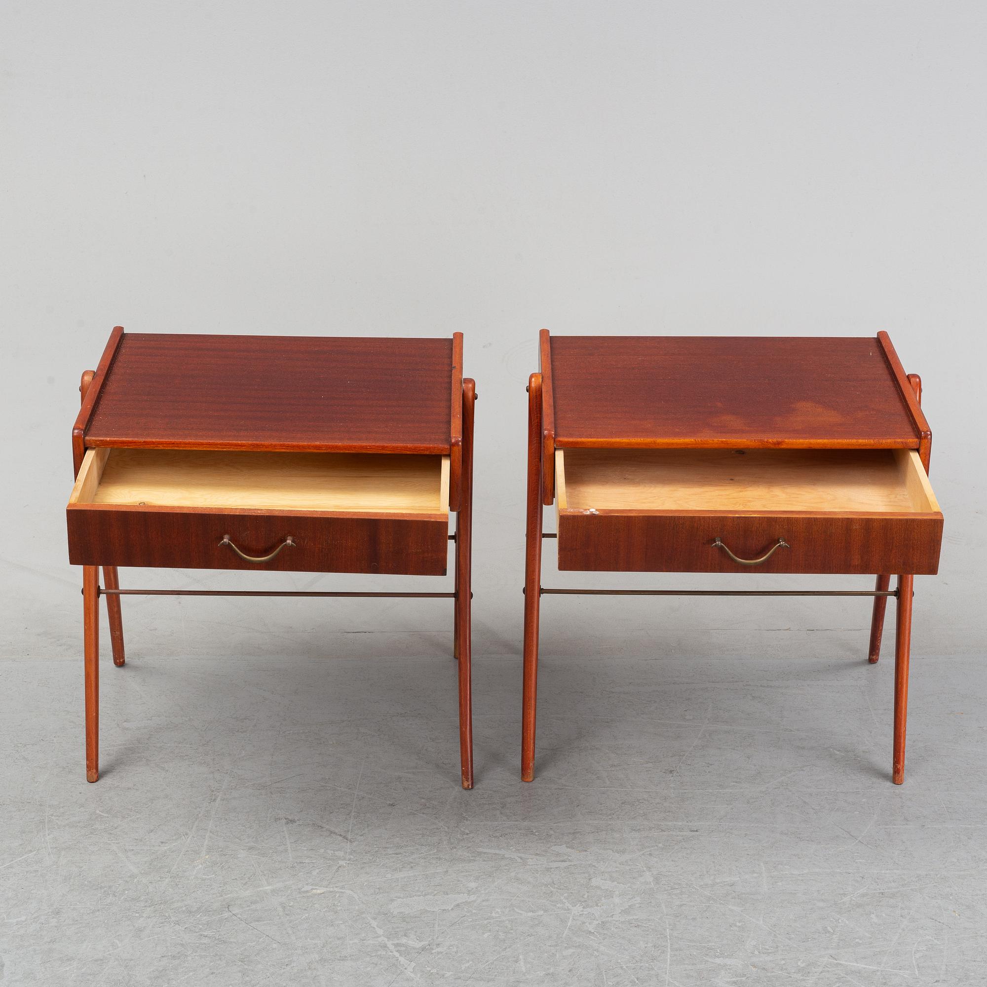 A pair of mid 1950's/60's bedside tables.