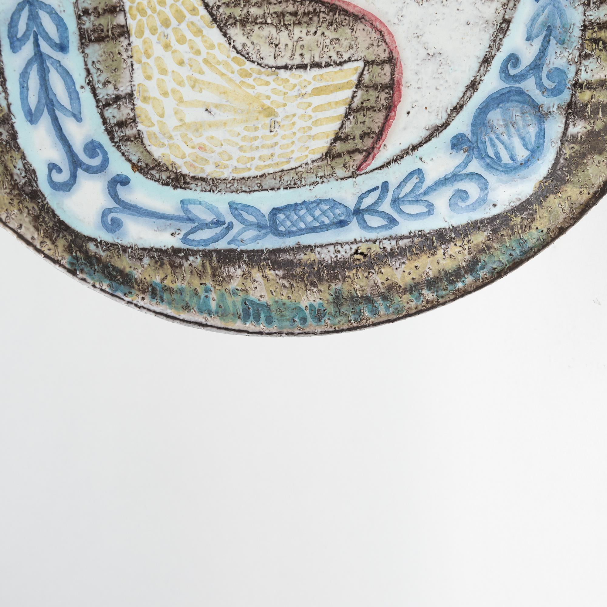 Mari Simmulson, a ceramic dish,  signed Mari S. Upsala Ekeby.