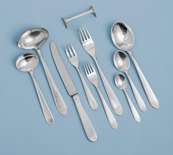 609. A set of 75 pieces of sterling flatware by Atelier Borgila, Stockholm 1959-66.