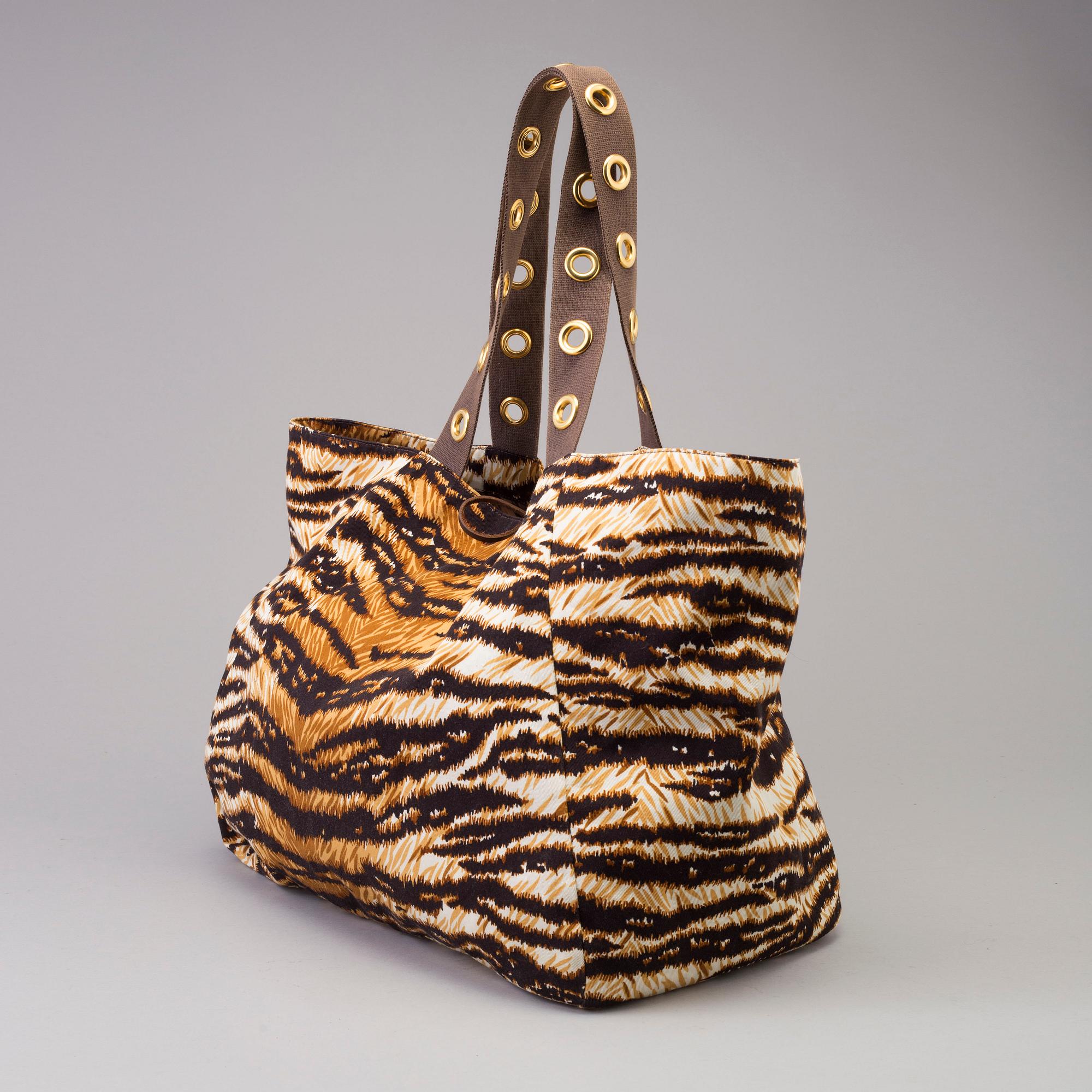 A beach bag by Dolce & Gabbana.