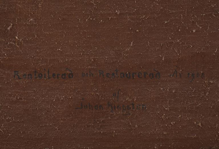 Johan Pasch Hans krets, "Stilleben med spaniel som jagar änder" ("Vattnet").