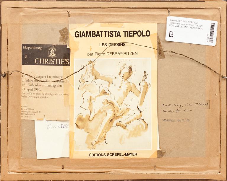 Giambattista Tiepolo Tillskriven, Jupiter.