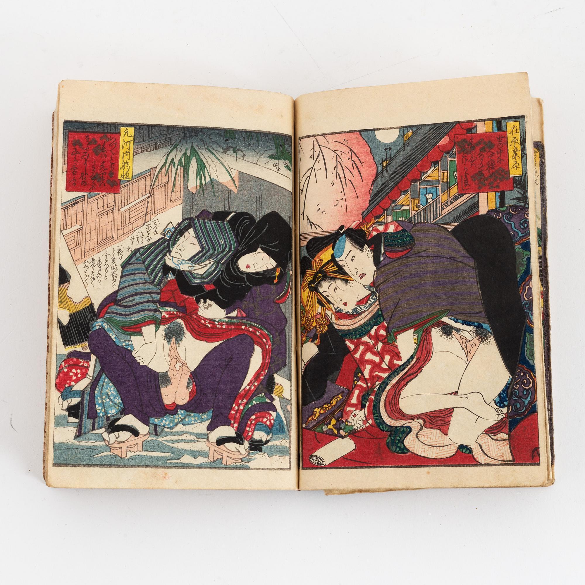 最大80％オフ Koikawa Shozan, a Shunga book, Japan 1857. - Bukowskis デザイン