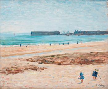 600. Hugo Simberg, Plagebild från Quiberon, Bretagne.