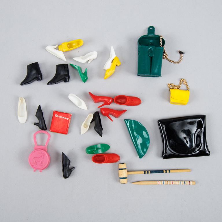 Barbiedockor, 4 st, Mattel, 1960-tal.