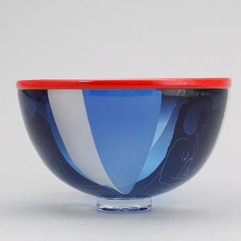 SKÅL, glas, Ann Wärff, signerad.