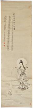 685. A Chinese hanging scroll, ink and color on silk, Republic, signed Zhang Zongliang, dated 1938.