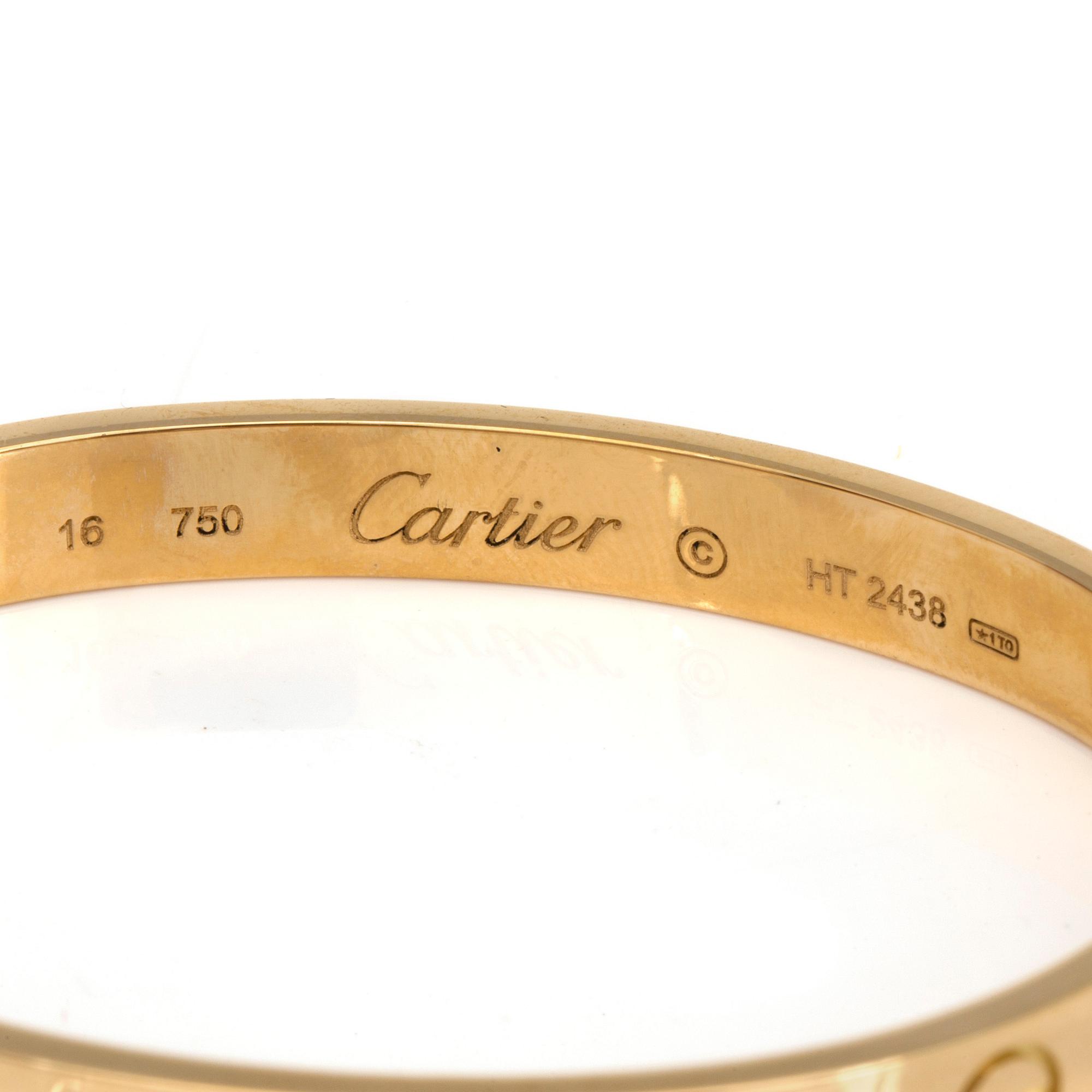 ARMRING, Cartier LOVE, 18K guld.