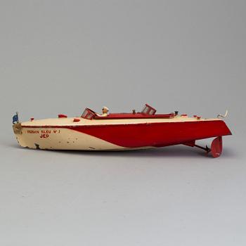 a JEP racing boat "Ruban Bleu No 2" France first half of the 20th century.