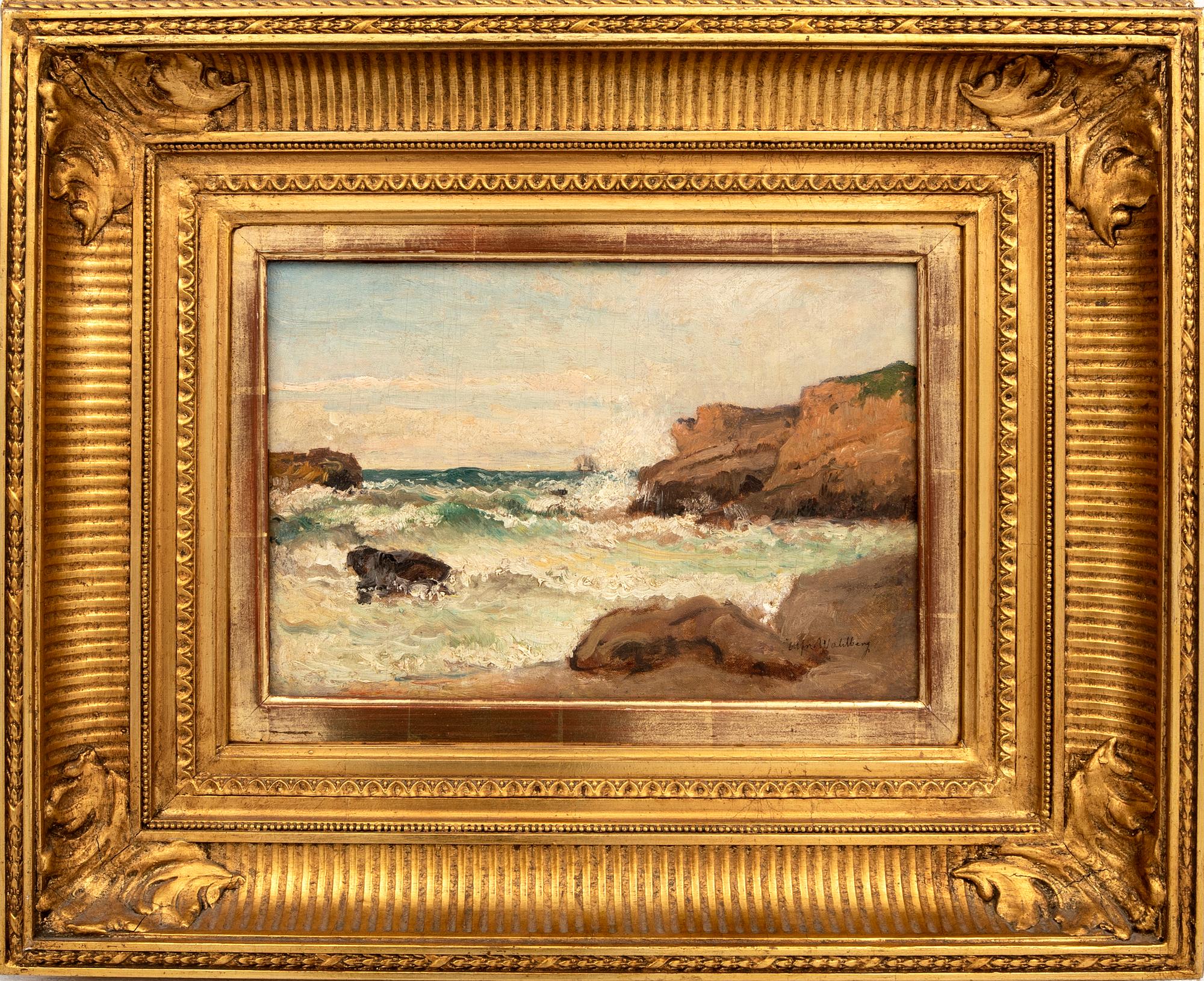 Alfred Wahlberg, oil on canvas signed.
