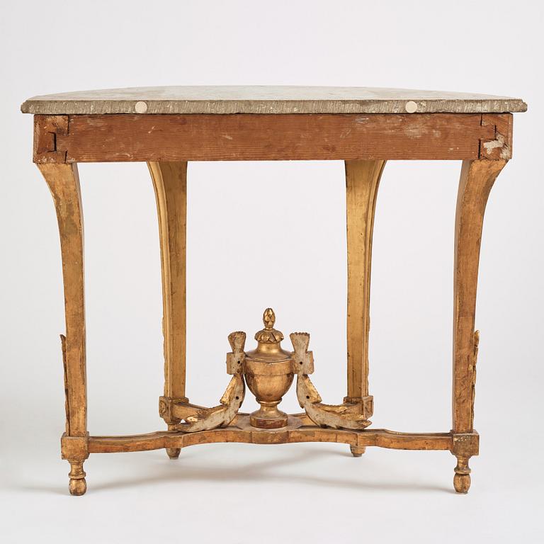 A Gustavian console table, Stockholm, second part of the 18th century.