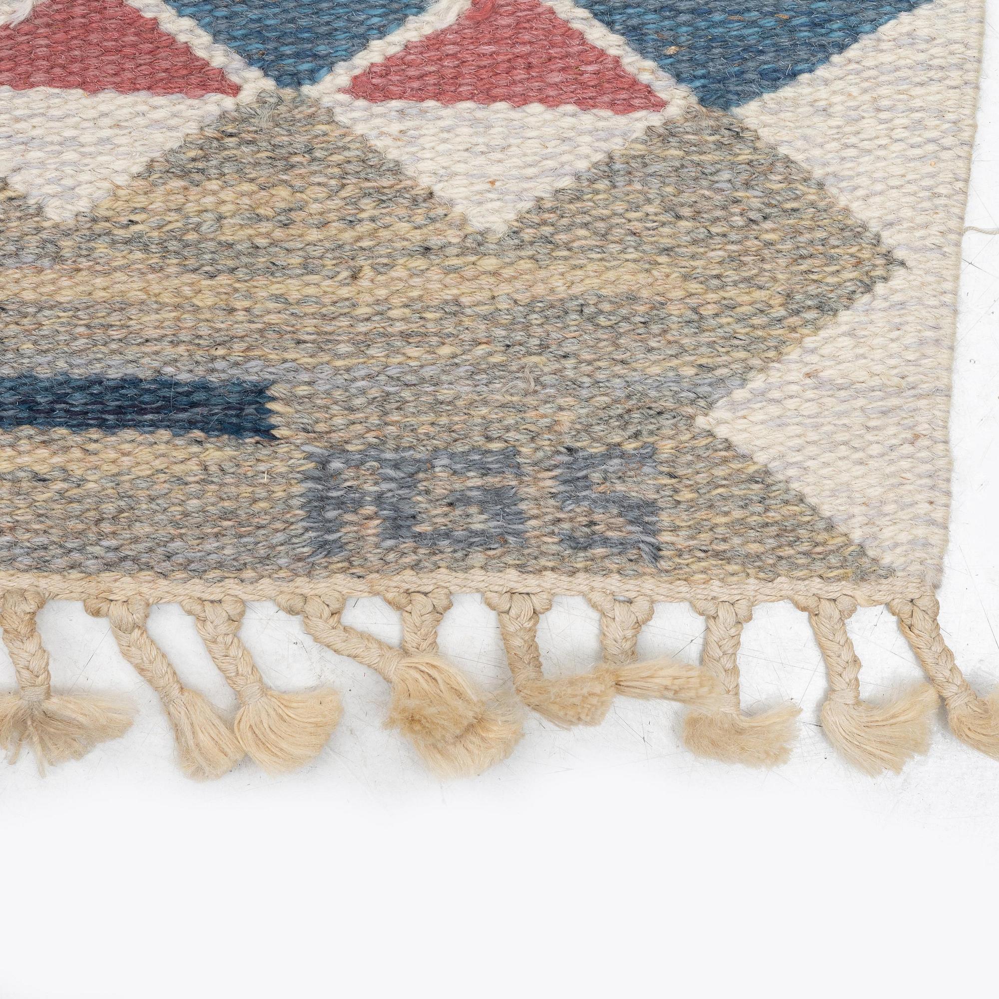 Anna-Greta Sjöqvist, a carpet, tapestry weave, c. 401 x 245 cm, signed AGS.