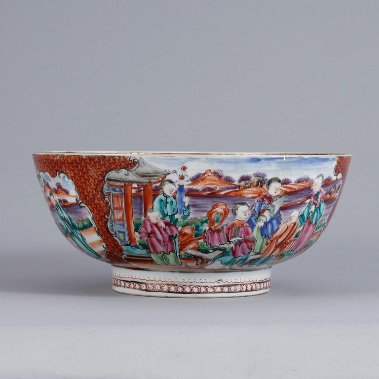 BÅLSKÅL, porslin, Kina, Qianlong, 1700-tal.