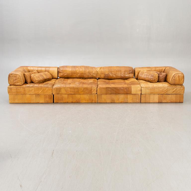 A leather de Sede 1970s sofa.