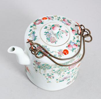 TEKANNA, porslin, Kina, Kanton, 1800-/1900-tal.