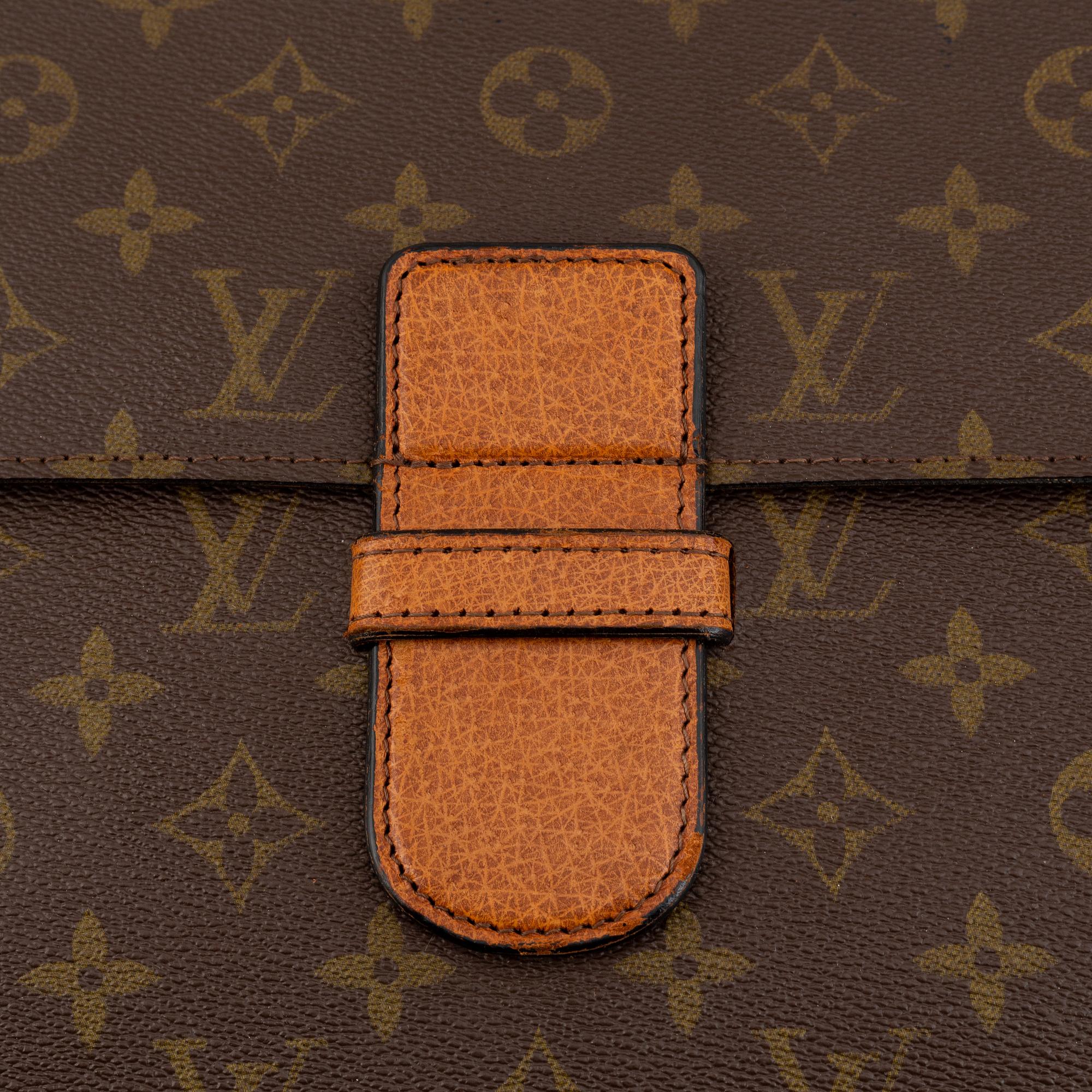 Louis Vuitton, a monogram canvas briefcase.